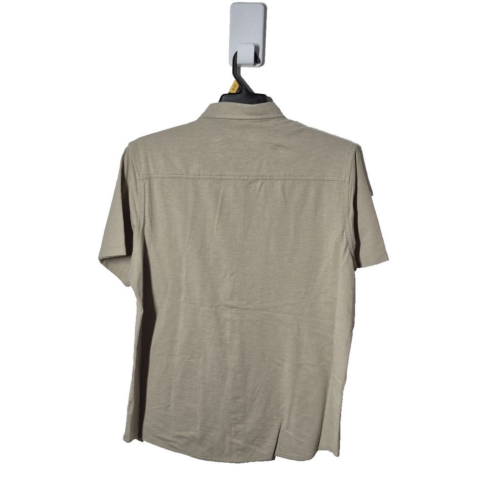 George Shirt Mens Large Knit Sandstorm Short Sleeve Button Up Lot of 2‎ NEW - Picture 3 of 9